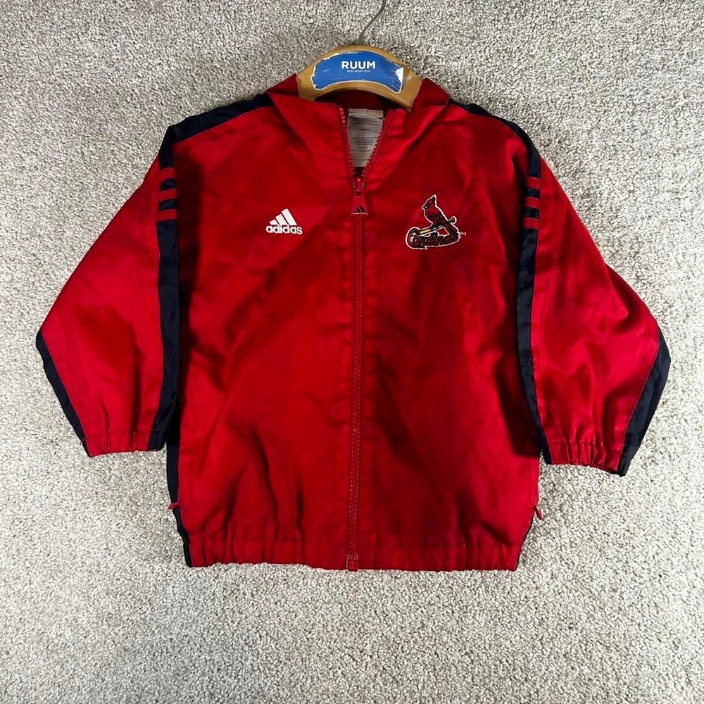 Vintage toddler 2t Adidas St Louis Cardinals baseball windbreaker jacket